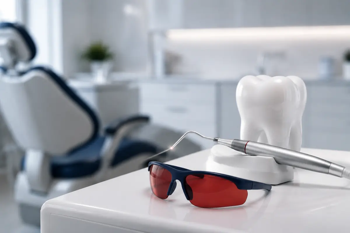 Dental laser equipment prepared for specialist care